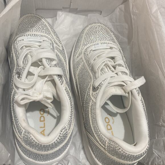 ALDO white Retroact Sneakers - Picture 6 of 11